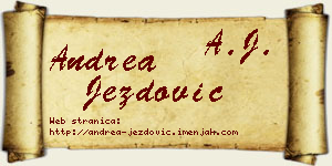 Andrea Jezdović vizit kartica